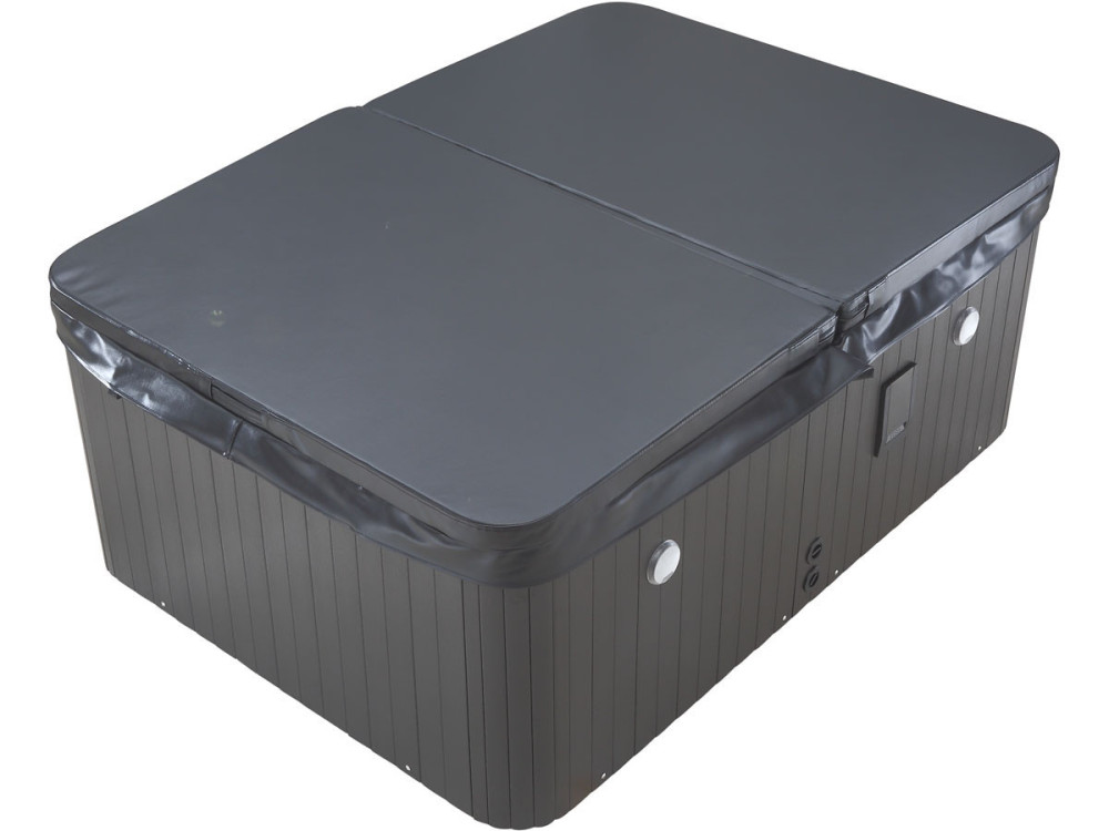Spa LED "Haïti" 4 places - Enceintes bluetooth intégrées - Gris