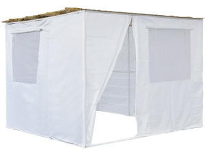 Souccah en Kit NINA ajustable 3 x 3 -3 Rouleaux de bambou et 3 tasseaux de bois