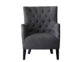 Fauteuil Scandinave Tissu "Duchesse" - 76 x 83 x 100,5 cm - Gris