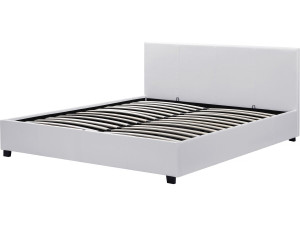 Lit double avec coffre "Carla" - 160 x 200 cm - Blanc