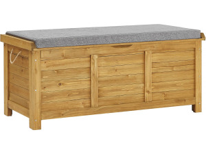 Coffre de jardin "Gana" en bois - 125 x 60 x 54 cm - Marron