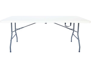 Table de jardin pliante "Foldy" - 180 x 74 x 74 cm - Blanc
