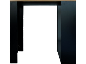 Table de bar "Barth" - 110 cm x 50 x 103,5 cm - Noir