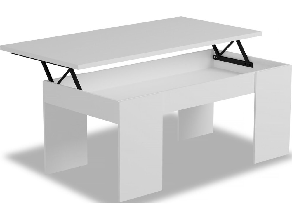 Table basse "Diana" - 102 x 50 x 43 cm - Blanc