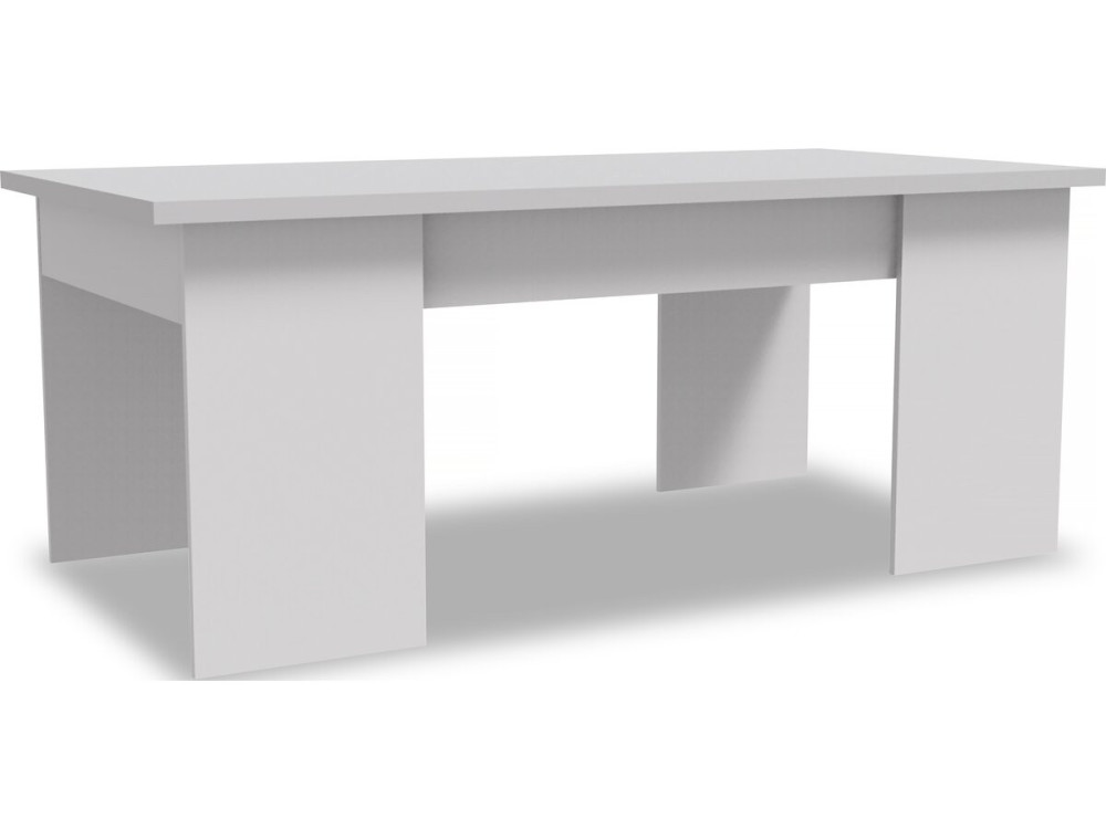 Table basse "Diana" - 102 x 50 x 43 cm - Blanc