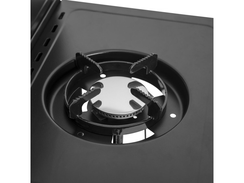 Barbecue gaz "Feria 4" - 4 brûleurs dont 1 latéral - 11.5 kw - Noir