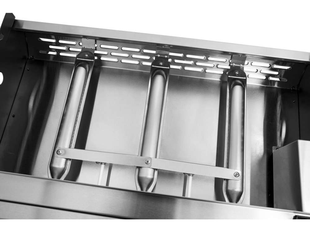 Plancha gaz 3 brûleurs "Jolly" - 7,5 Kw - Gris