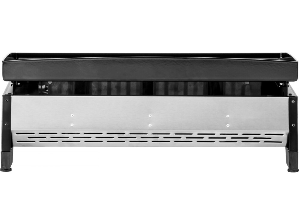 Plancha gaz 3 brûleurs "Jolly" - 7,5 Kw - Gris