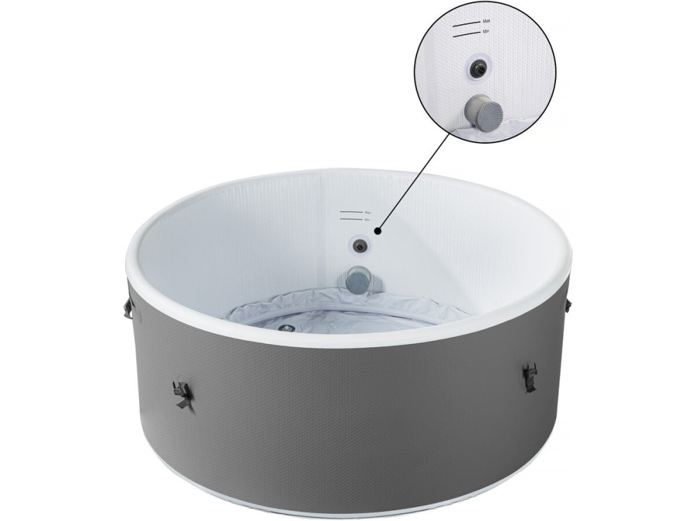 Spa semi rigide " Venise" - 5 places - Blanc/Gris