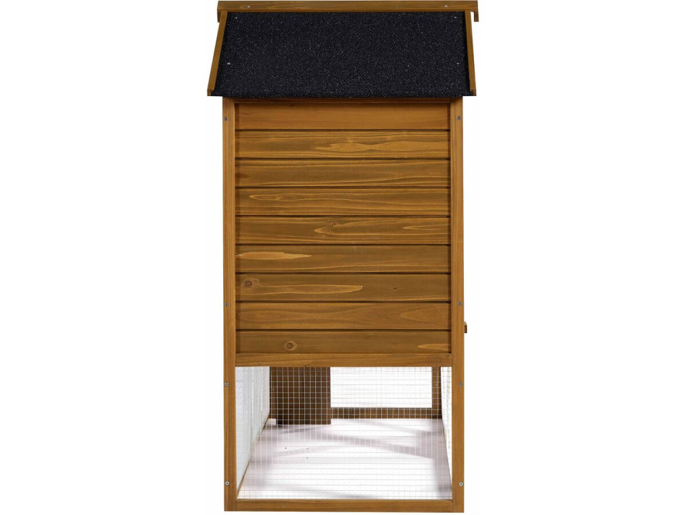 Poulailler "Lily" avec pondoir en bois - Marron