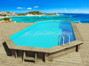 Piscine bois " Ibiza 130" - 8.57 x 4.57 x 1.31 m