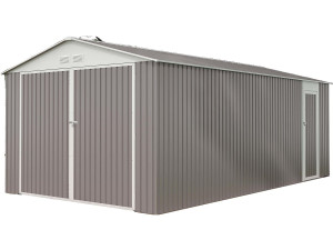 Garage métal "Nevada" avec porte battante - 18,56 m²