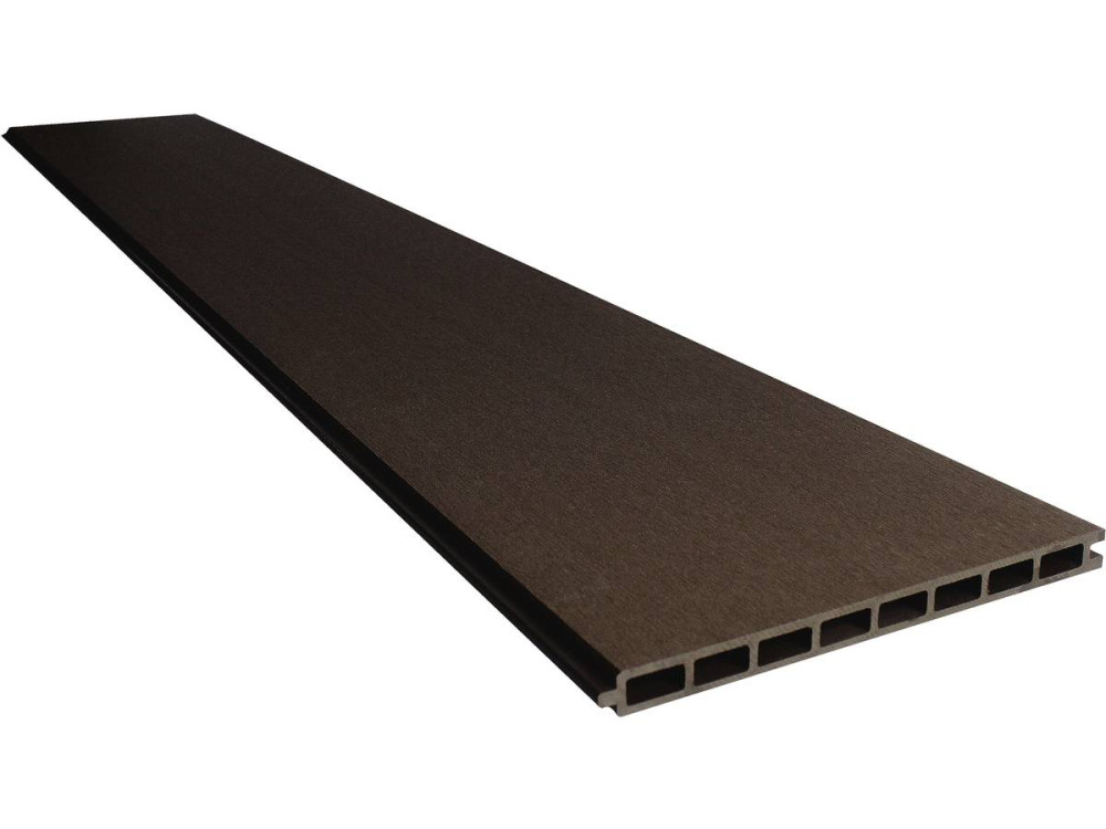 Lot de 6 lames de clôture L 160cm x 25.8cm en composite + 2 profilés - Terracotta
