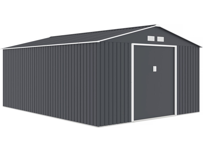 Abri de jardin métal "Vegas"- 15 m² - Gris