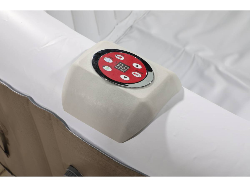 Spa gonflable carré en PVC "Monac" - 4 places - Taupe