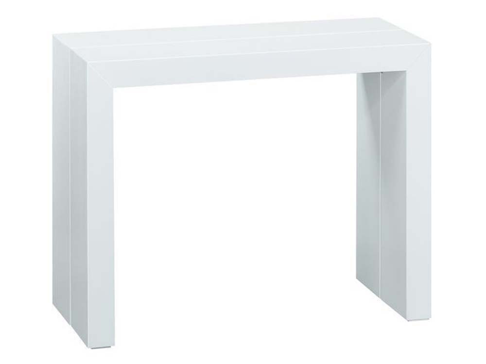 Table console extensible "Elsa" - 50/300 x 94 x 75 cm - Blanc