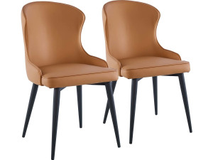 Lot de 2 Chaises "Tina" - Marron