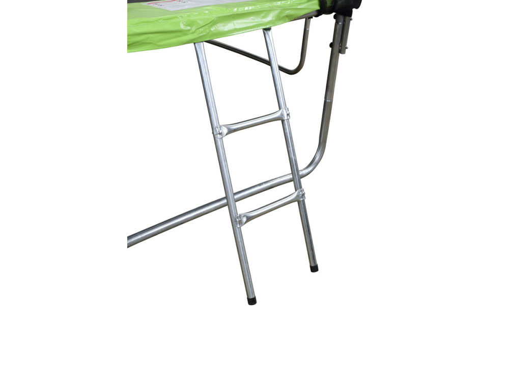 Trampoline "Yoopi" - Ø 3.65 m - Avec filet + échelle + couverture + kit d'ancrage