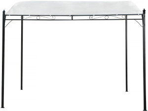 Pergola inclinée en métal - 3 x 2,5 m - Beige