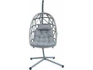 Fauteuil oeuf de jardin suspendu "Cony" - Gris
