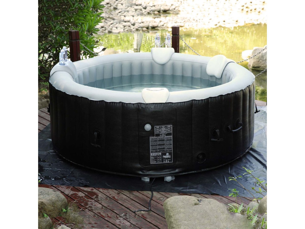 Lot de 2 Appuie-têtes et 1 Porte-gobelet pour Spa