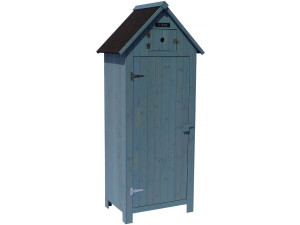 Armoire de jardin "Cabanon" - 77 x 54.5 x 179 cm - Bleu ciel