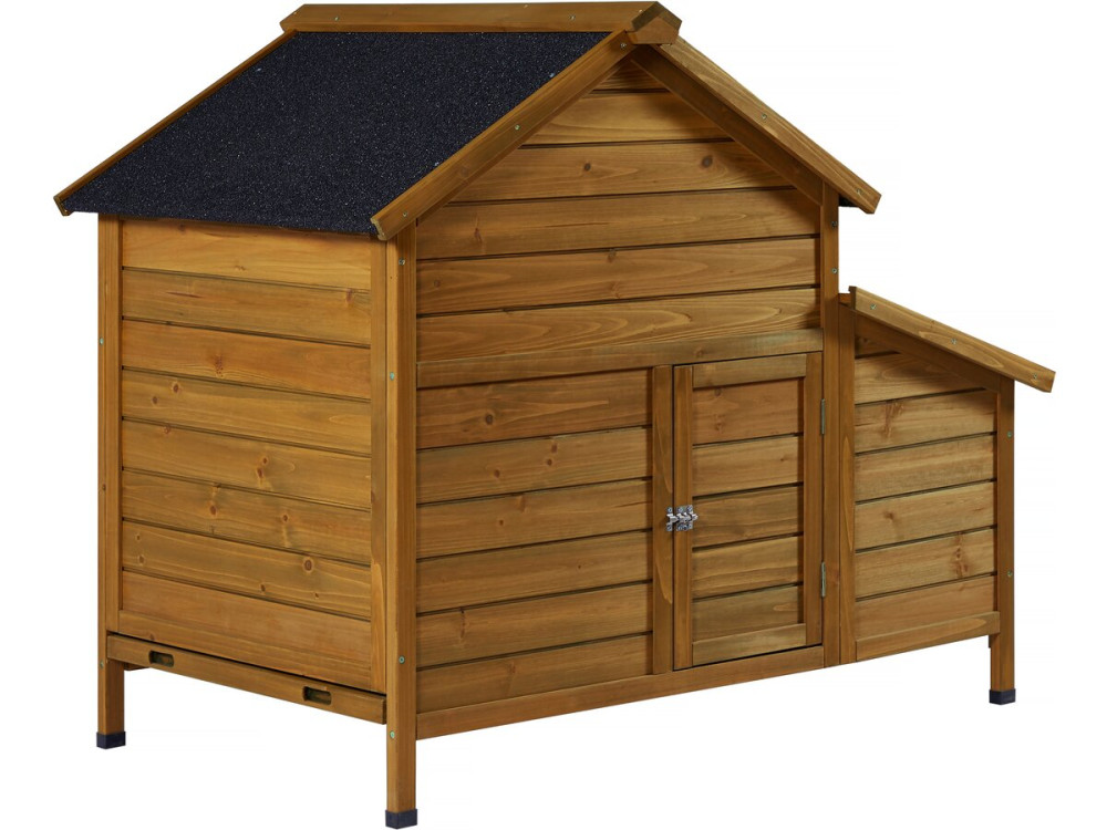 Poulailler en bois "Cocotte" avec pondoir - Marron
