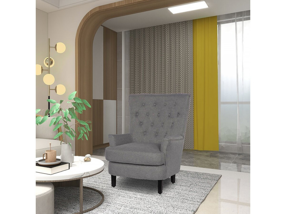 Fauteuil "Arhus" - 1 place - Gris