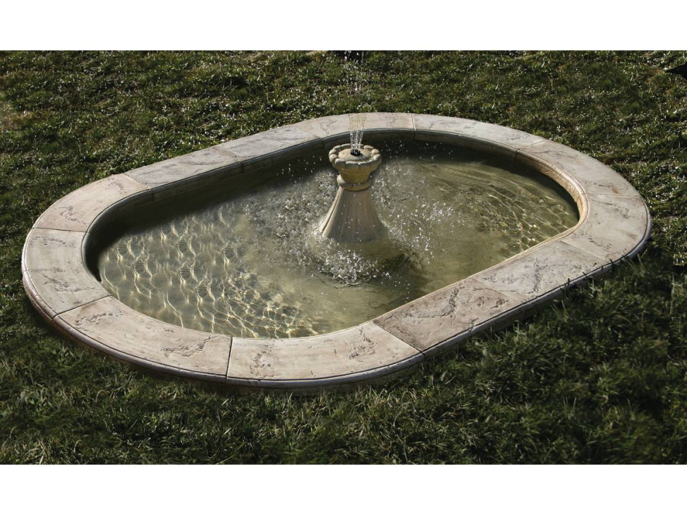 Bassin ovale "Roman" - 270 x 170 cm