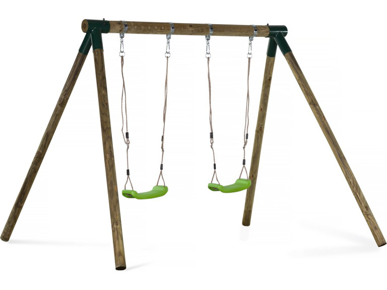 Portique bois "Eden" - Avec 2 balançoires.