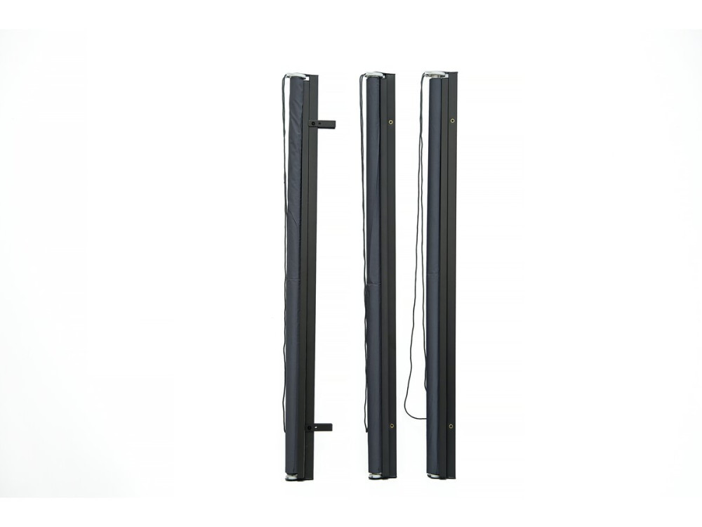 Lot de 2 stores pergola - 124 x 225 cm - Gris anthracite