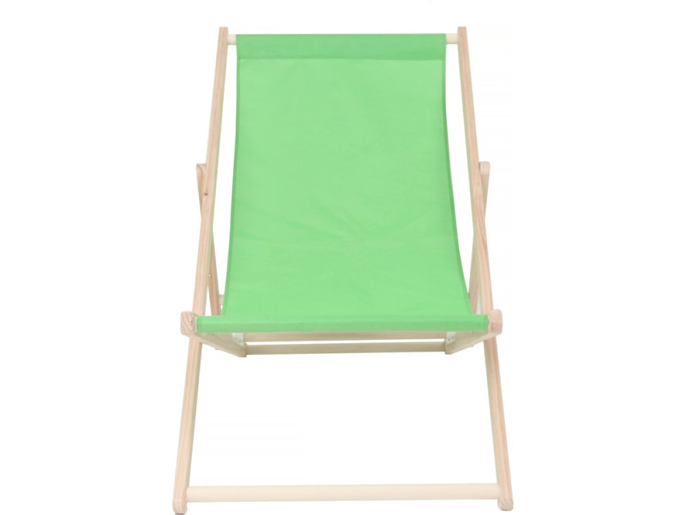 Lot de 2 transats en bois "Chilienne" - 107 x 56.5 x 81 cm - Vert