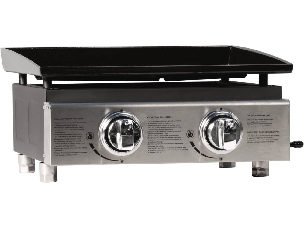 Plancha "Presto 2" - 2 Brûleurs - 5 kW - Gris