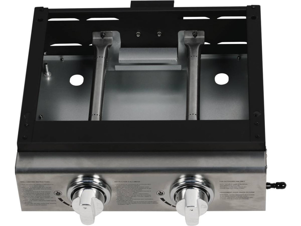 Plancha "Presto 2" - 2 Brûleurs - 5 kW - Gris