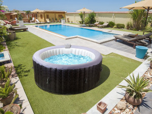 Spa gonflable en PVC  "Malaga" - 4 places - Gris 2