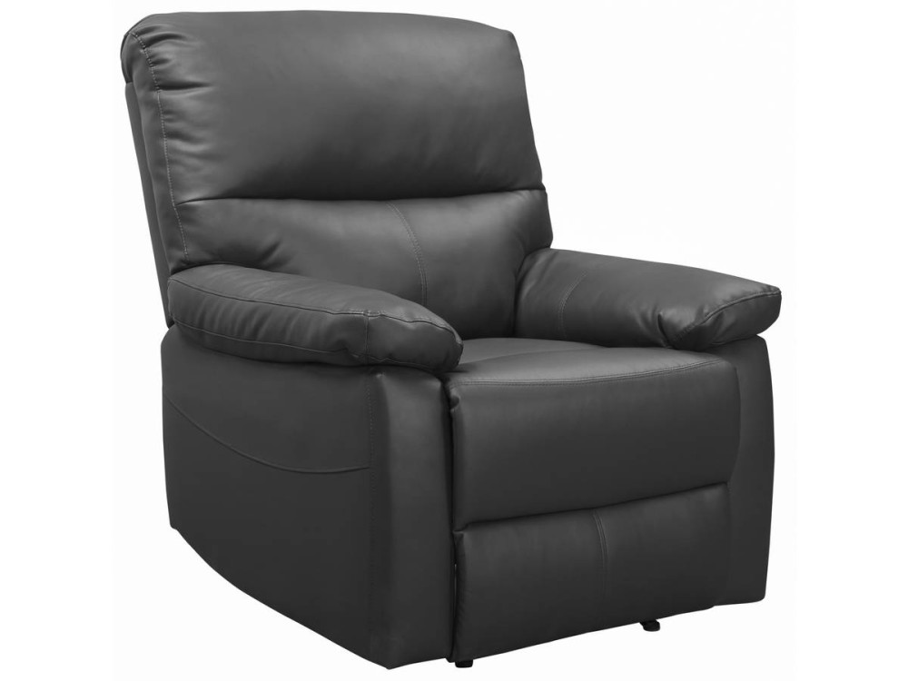 Fauteuil relax "Lincoln" - 90 x 89 x 103 cm - Gris