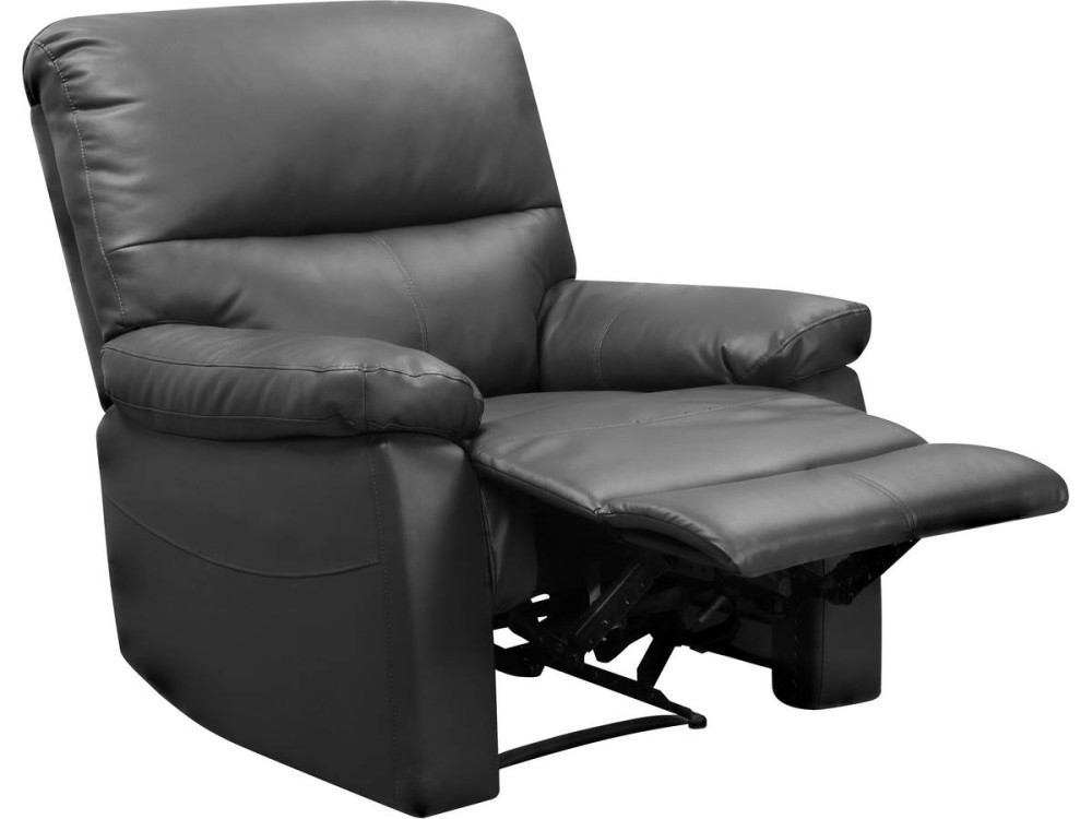 Fauteuil relax "Lincoln" - 90 x 89 x 103 cm - Gris