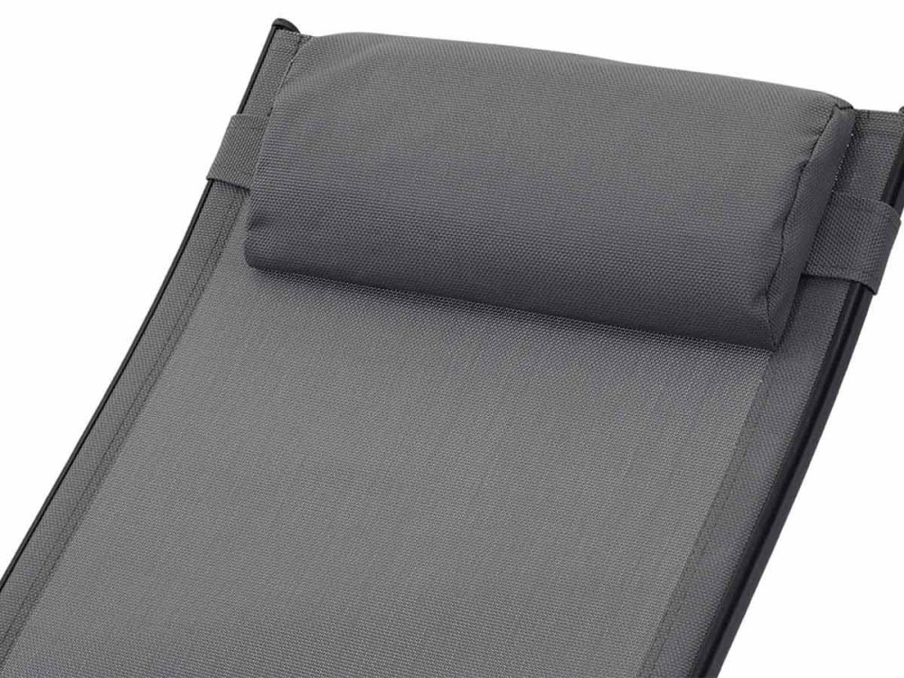 Bain de soleil en aluminium "Beauty" - Phoenix - Gris foncé / Noir - Lot de 2