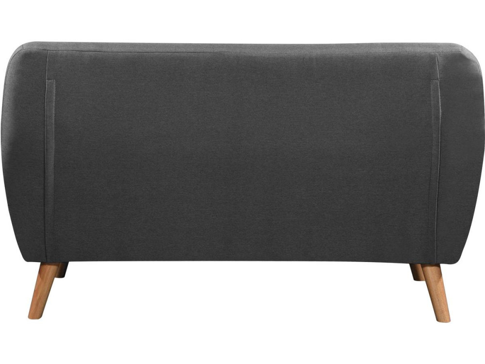 Canapé fixe tissu "Cody" - 145 x 77 x 84 cm - 2 places - Gris