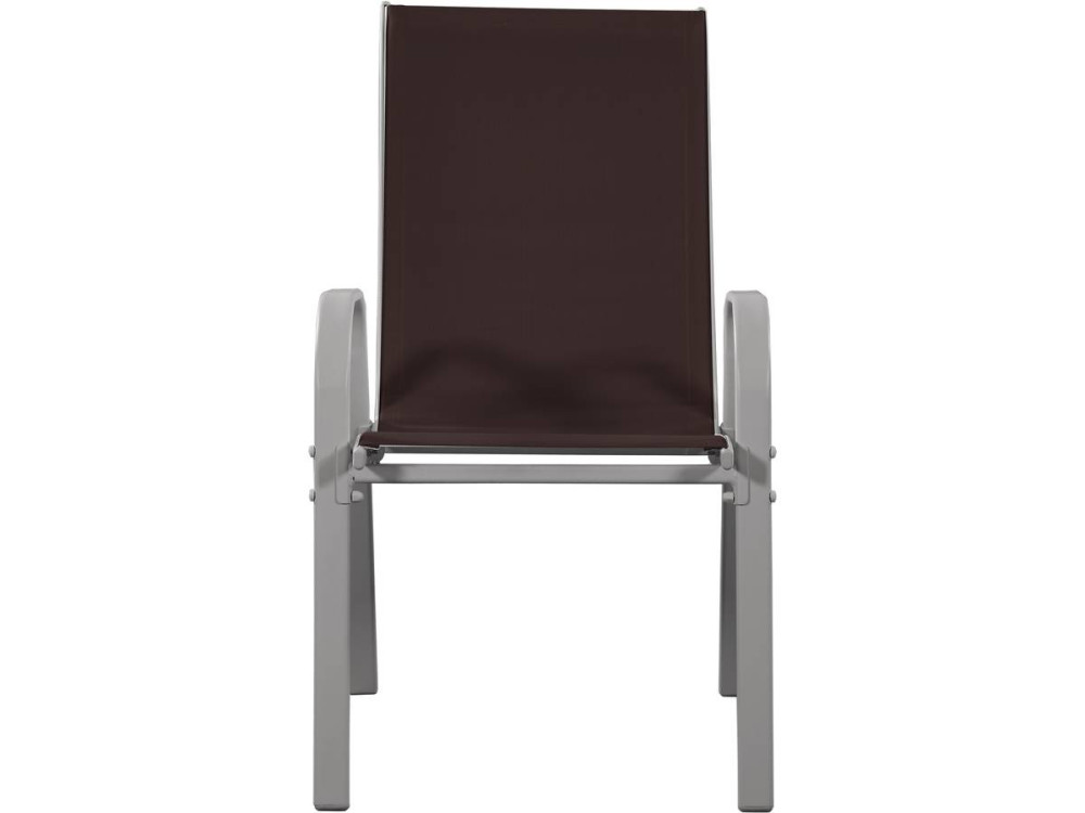 Fauteuil jardin Textilène "Cordoba" - Phoenix - Taupe - Lot de 4