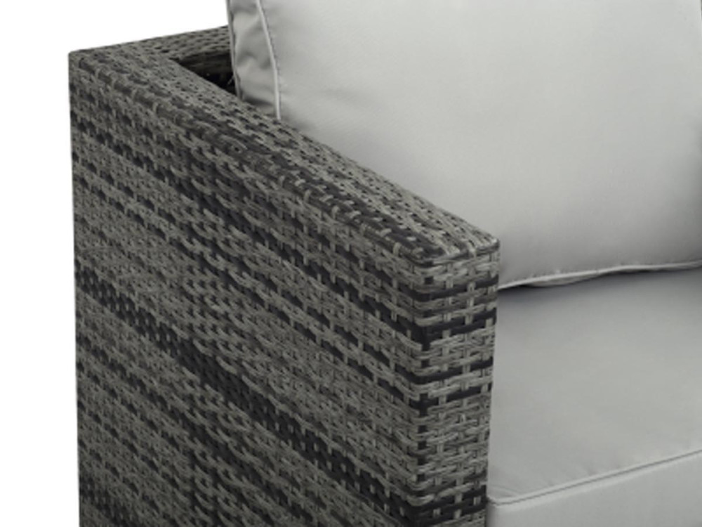 Fauteuil jardin en résine tressée "Ibiza" - Florida - Gris