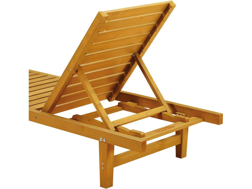 Bain de Soleil en bois "Rawai" -  Marron clair