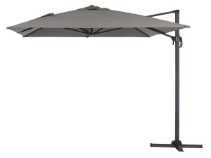 Parasol déporté "Sun 4" - 3 x 4 m - Gris