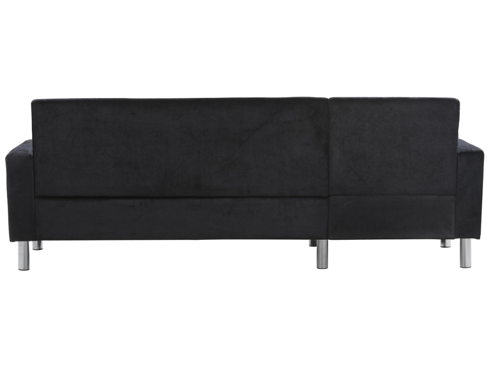 Canapé d'angle tissu réversible "Rio" - 4 places - Gris anthracite