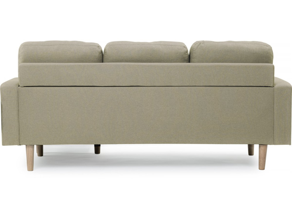 Canapé d'angle réversible en tissu "Gabby" - 3 places - Beige