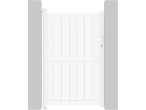 Portillon aluminium "Lola" - 101.2 x 155.9 cm - Blanc