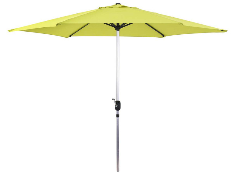 Parasol jardin droit Alu "Sol" - Rond - Ø 3m - Vert