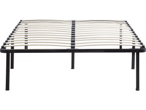 Sommier à lattes + pieds pour matelas - 140 x 190 cm - 26 lattes