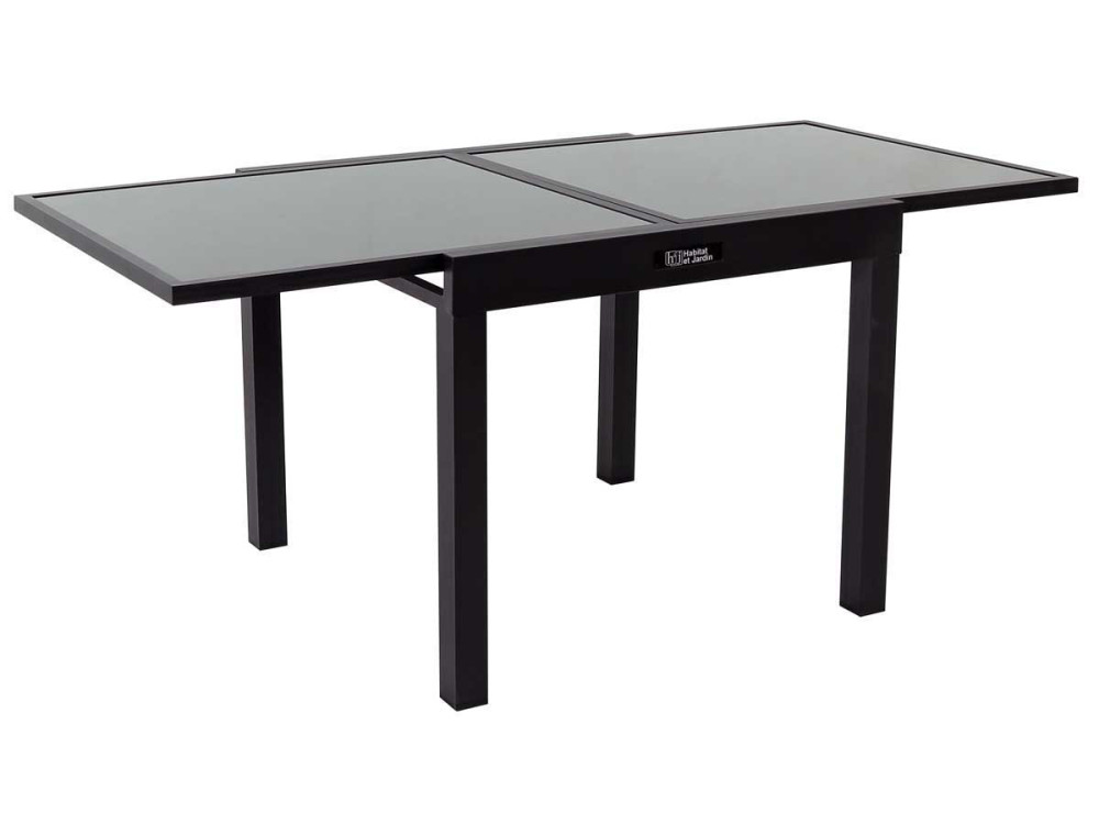Table de jardin aluminium extensible "Porto 8" - Phoenix - Noir
