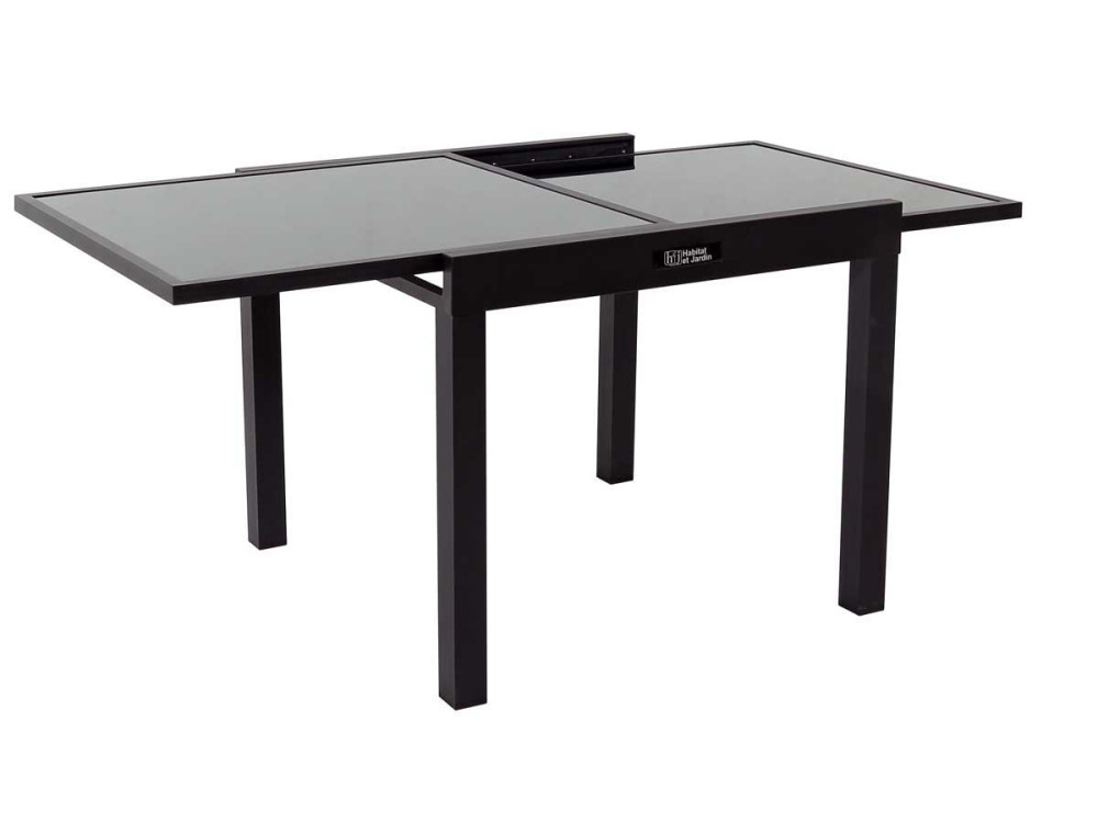 Table de jardin aluminium extensible "Porto 8" - Phoenix - Noir